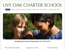 Tablet Screenshot of liveoakcharter.org